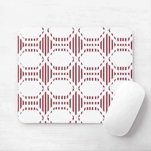 Lined Hexagons Mousepad (Mit Mouse)