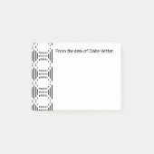 Lined Hexagons Post-it Klebezettel (Vorderseite)