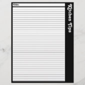 Lined Kitchen Tipps Seite (Leere) (Vorderseite)