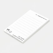 Lined Large 4"x6" Notes for Veterinarians Post-it Klebezettel (angewinkelt)