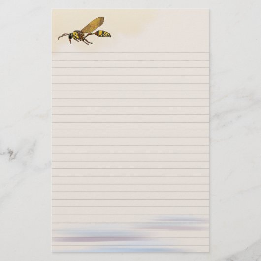 Lined Potter Wasp Briefpapier (Vorderseite)