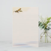 Lined Potter Wasp Briefpapier (Stehend Vorderseite)
