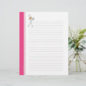 Lined Recipe Pages with Illustration (Stehend Vorderseite)