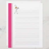 Lined Recipe Pages with Illustration (Vorne/Hinten)