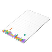 Lined Writing Pad Russian Tetris Video Game Notizblock (angewinkelt)
