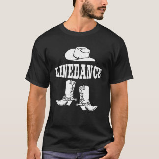 Linedance Fan Western Country Line Dance Geschenk T-Shirt