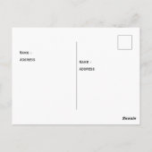 Linedpapier Lehrer Vielen Dank Postcard Postkarte (Rückseite)