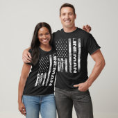 Lineman American Flag Apparel Top Line Design (Unisex)