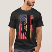 Lineman American Flag Electric Cable Lineman Gesch T-Shirt (Vorderseite)