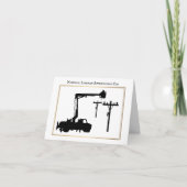 Lineman Apprecision Day Silhouette Anpassen Karte (Vorderseite)