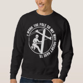 Lineman arbeitet am Pol Sweatshirt (Vorderseite)