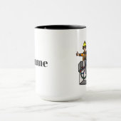 Lineman auf der Tasse Pole (Zentrum)