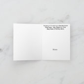 Lineman Aufwertung Tag Weiße Silhouette Karte (Innenseite)