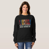 Lineman Because Quarterbacks Need Heroes American Sweatshirt (Vorne ganz)