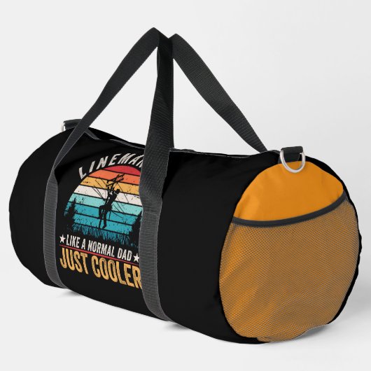 Lineman Dad Cooler Sunset Duffle Bag (Rechte Ecke)