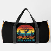Lineman Dad Like Normal Just Cooler Duffle Bag (Rückseite)