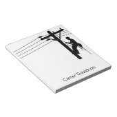 Lineman Electric Utility Journeyman Gift Notizblock (angewinkelt)