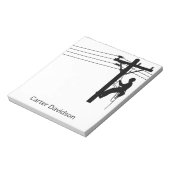 Lineman Electric Utility Journeyman Gift Notizblock (Rotiert)