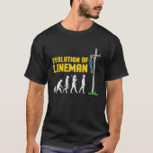 Lineman Evolution Electric Cable Lineman T-Shirt (Vorderseite)