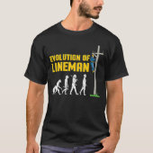 Lineman Evolution Electric Cable Lineman T-Shirt (Vorderseite)