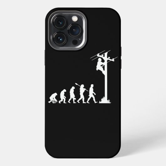 lineman evolution electrician lineman iPhone hülle (Rückseite)