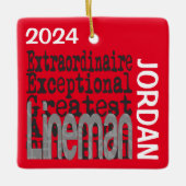 Lineman Extraordinaire CUSTOM Keramikornament (Vorderseite)