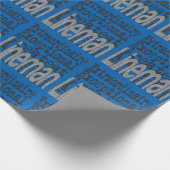 Lineman Extraordinaire Geschenkpapier (Ecke)