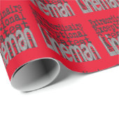 Lineman Extraordinaire Geschenkpapier (Rolleneckpunkt)