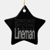 Lineman Extraordinaire Keramik Ornament (Vorne)