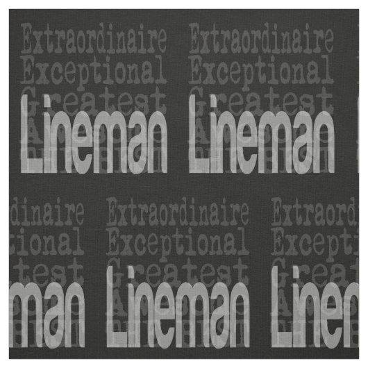 Lineman Extraordinaire Stoff (Muster)