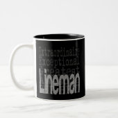 Lineman Extraordinaire Zweifarbige Tasse (Links)