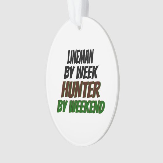 Lineman Hunter Ornament (Vorderseite)