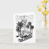 Lineman Le Dancin' Electrician Gift For Men Husban Karte (Gelbe Blume)