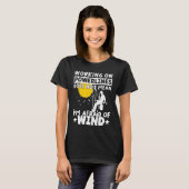 Lineman Lineworker are not afraid of wind Electric T-Shirt (Vorne ganz)