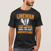 Lineman löst Probleme, von denen Sie nicht wussten T-Shirt (Vorderseite)
