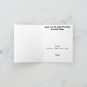 Lineman on Pole Appreciating Card Karte (Innenseite)