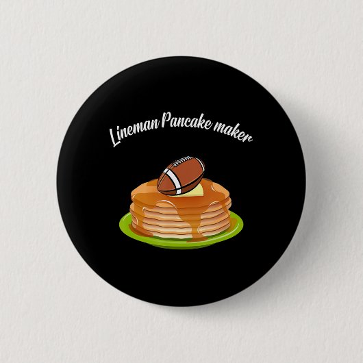 Lineman Pancake maker Football Button (Vorderseite)