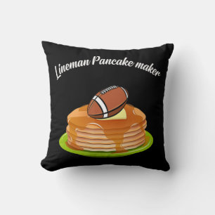 Lineman Pancake maker Football Kissen