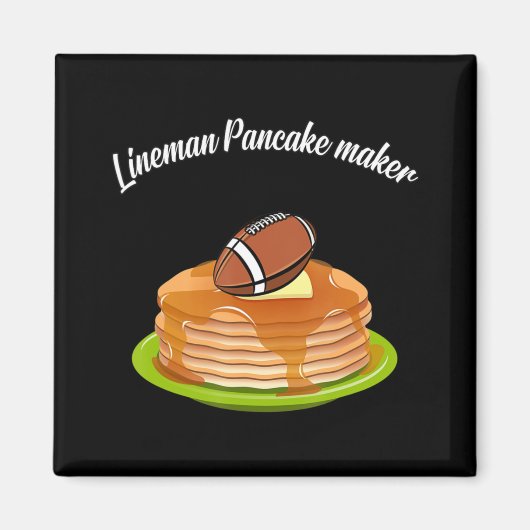 Lineman Pancake maker Football Magnet (Vorne)