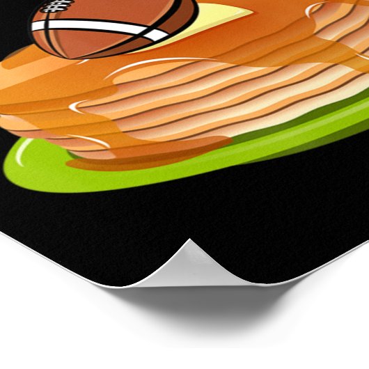 Lineman Pancake maker Football Poster (Ecke)