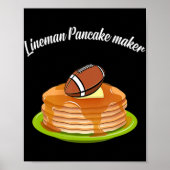 Lineman Pancake maker Football Poster (Vorne)
