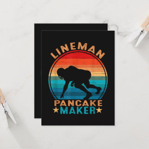 Lineman Pfannkuchen-Macher - American Football Einladung