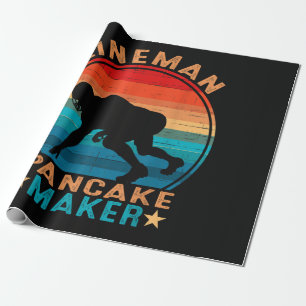 Lineman Pfannkuchen-Macher - American Football Geschenkpapier