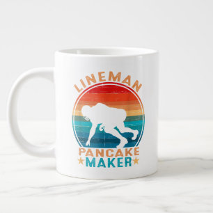 Lineman Pfannkuchen-Macher - American Football Jumbo-Tasse
