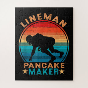 Lineman Pfannkuchen-Macher - American Football Puzzle