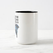Lineman Quote Mug - I Work Where Gravity Tests  Zweifarbige Tasse (Mittel)