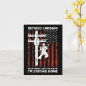 Lineman Rente 4. Juli Funny Novelty Man W Karte (Gelbe Blume)