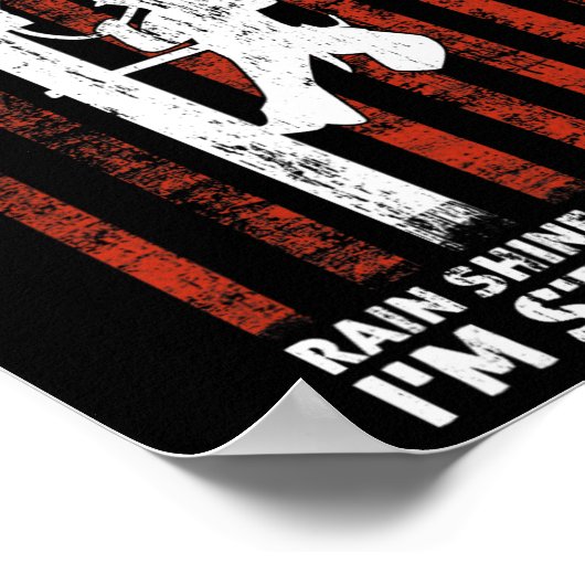 Lineman Rente 4. Juli Funny Novelty Man W Poster (Ecke)