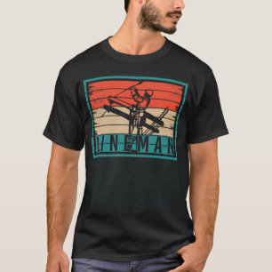 Lineman Retro Vintage Spannung Lineman Circuit Cab T-Shirt