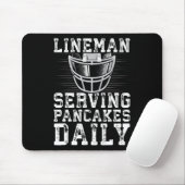 Lineman Serving Pancakes Daily Football Lineman Mousepad (Mit Mouse)